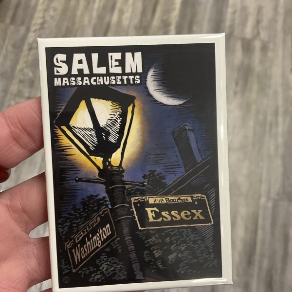 Salem Street Sign/Lamp  Magnet
