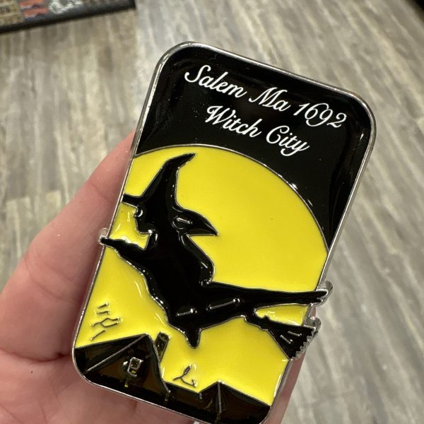 Stained Glass Witch City Magnet