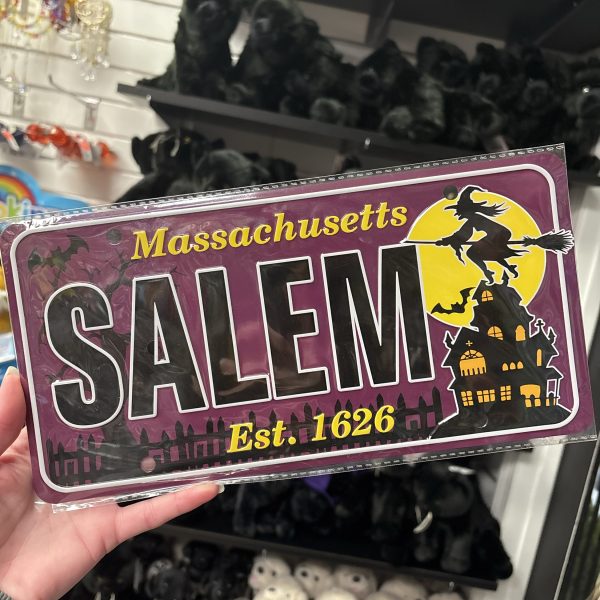 Salem Purple License Plate