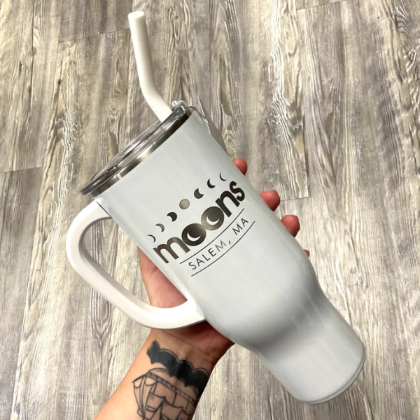 Swig 30oz Mega Mug- Moons (White)