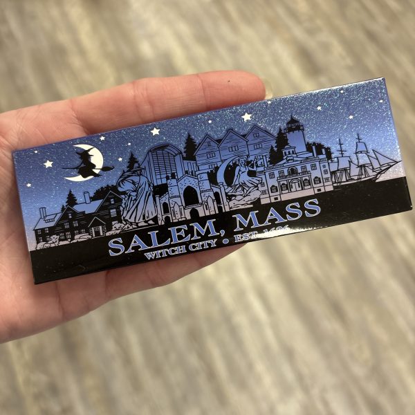 Salem, Mass Witch City Glitter Magnet