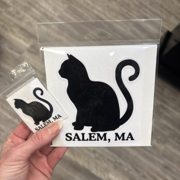 Salem, MA Black Cat Vinyl Sticker