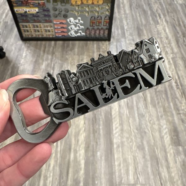 Salem Bottle Opener Magnet Silver