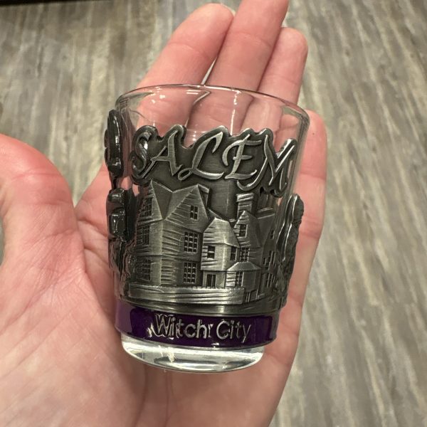 Salem Metal Wrapped Shot Glass Purple