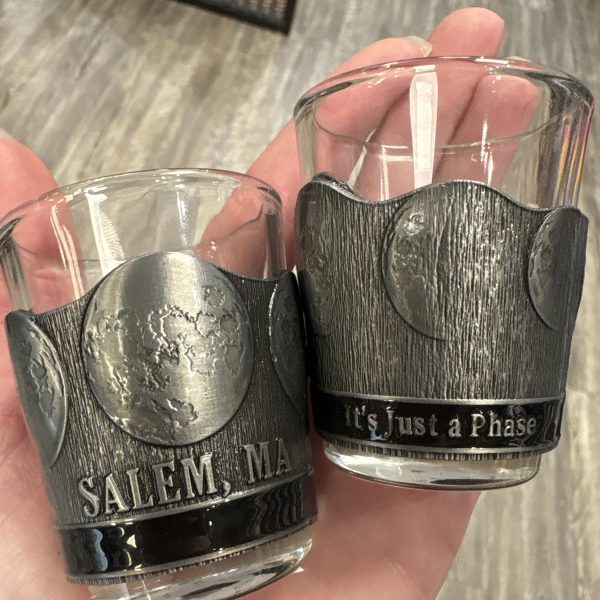 It's Just A Phase Metal Wrapped Shot Glass Black