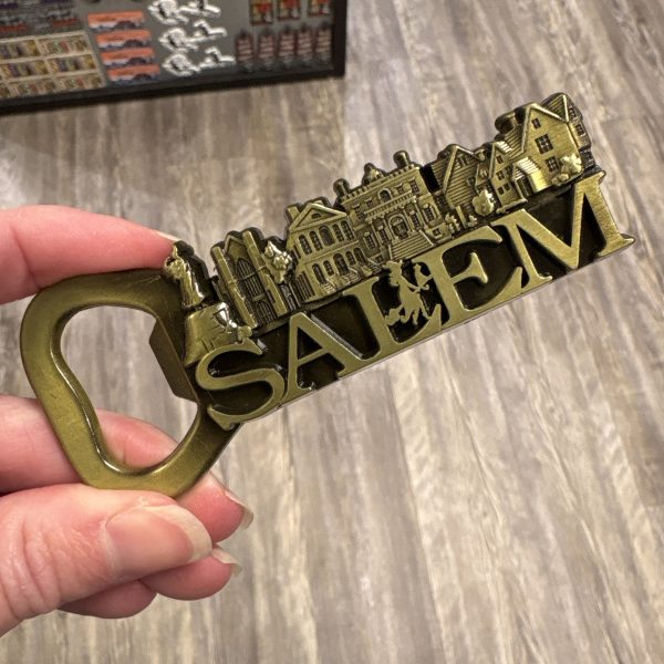 Salem Bottle Opener Magnet Bronze