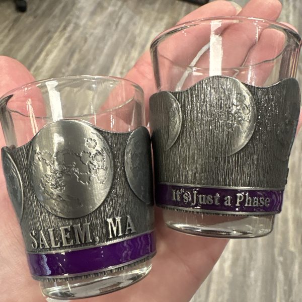 It's Just A Phase Metal Wrapped Shot Glass Purple