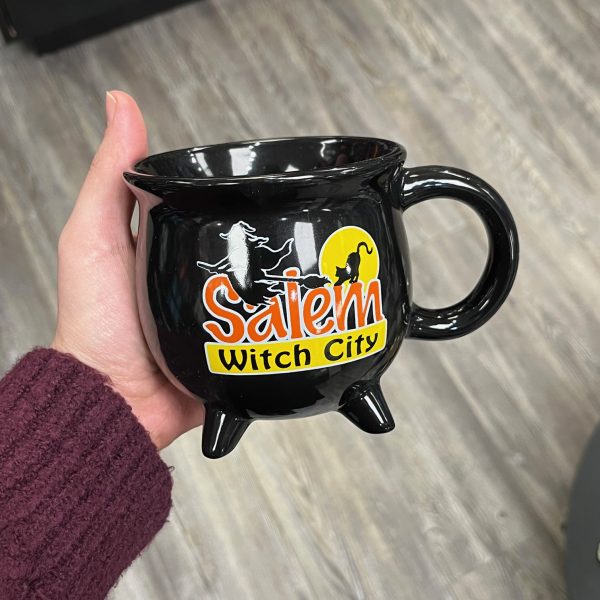 Salem Orange Word Cauldron Mug