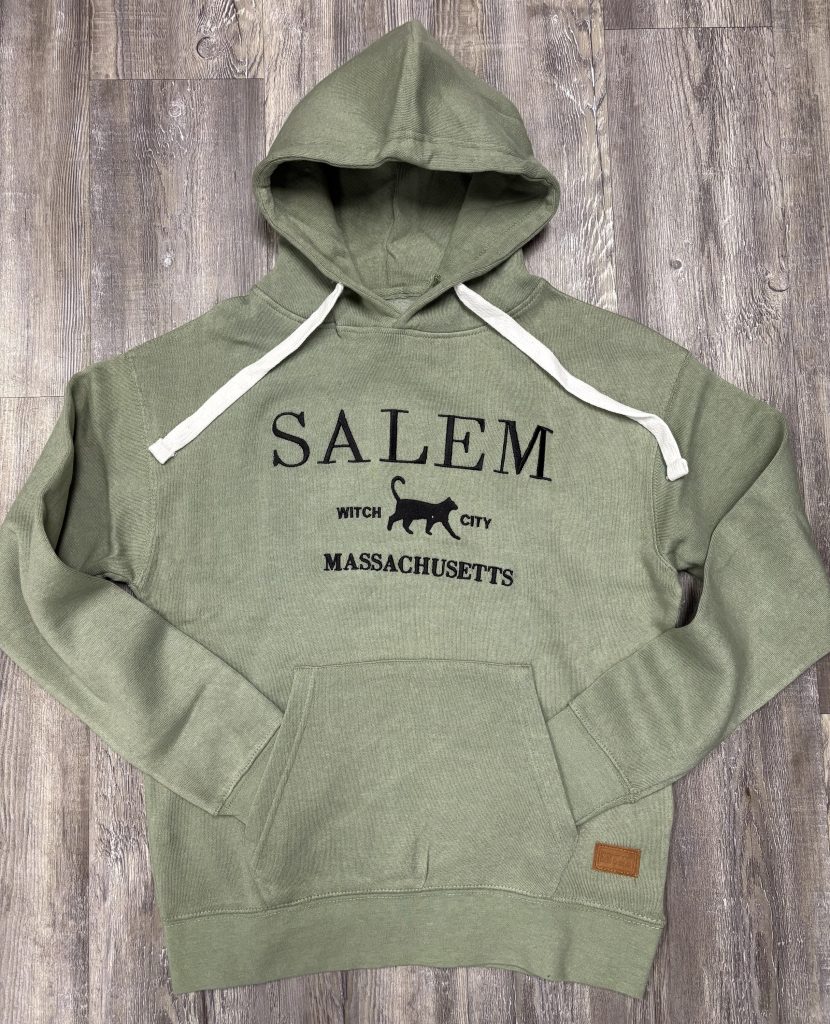 Sage Cat Applique Hood - Moons Gift Shop