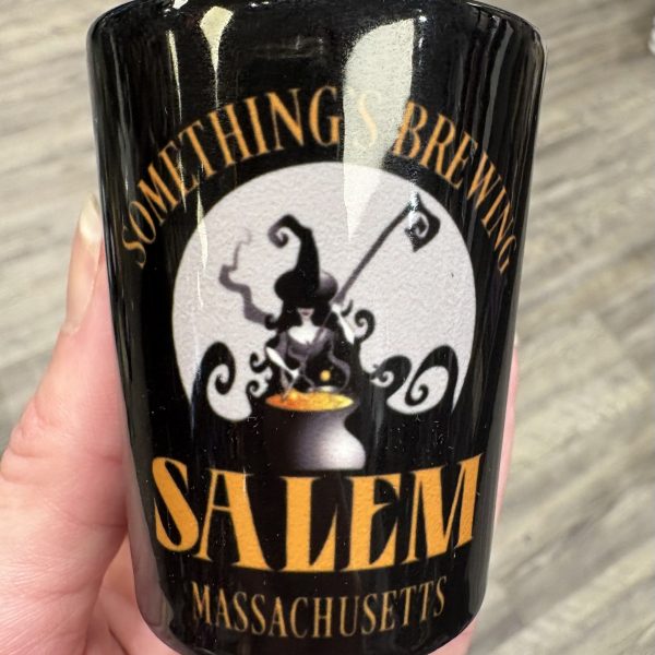 Something's Brewing Shot Glass Black