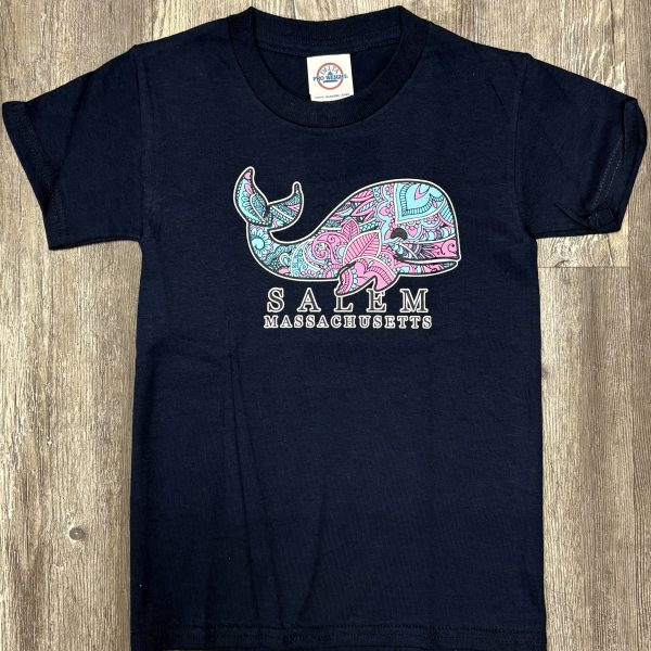 Toddler Paisley Whale T-shirt Navy