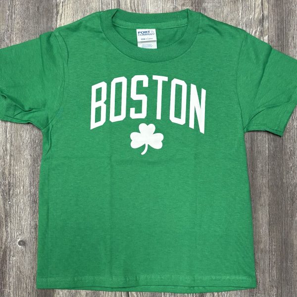 Kids Boston Shamrock T-shirt Green