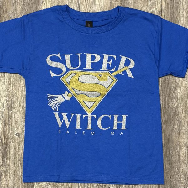 Kids Super Witch T-shirt Blue