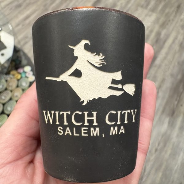 Witch City Sandblast Shot Glass