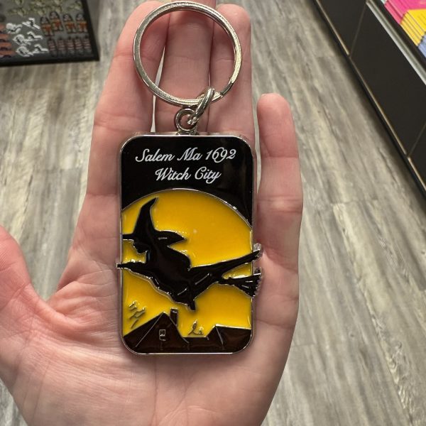 Salem Ma 1692 Stained Glass Keychain
