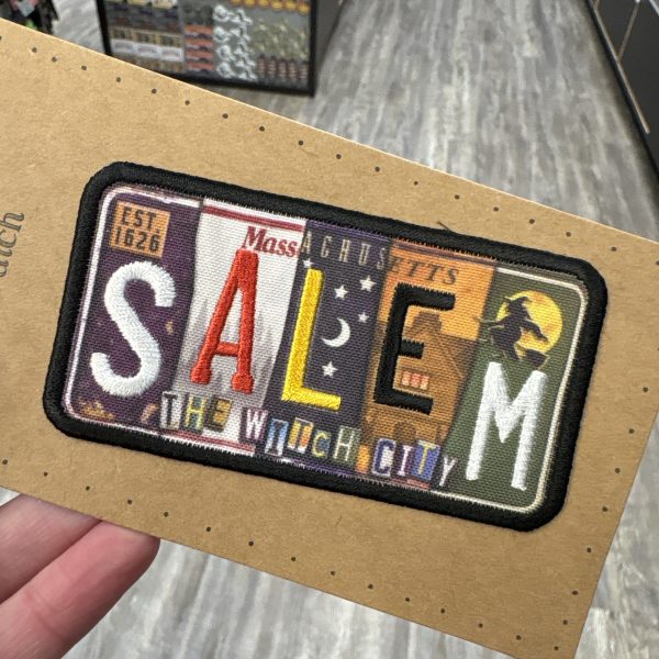 Salem Witch City License Plate Patch Color