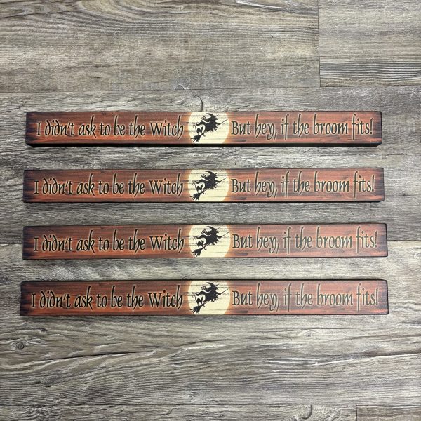 Witch Broom Fits Wood Sign