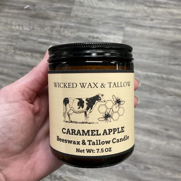 Caramel Apple Beeswax & Tallow Candle