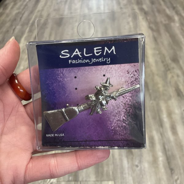 Witch on Broom Pin