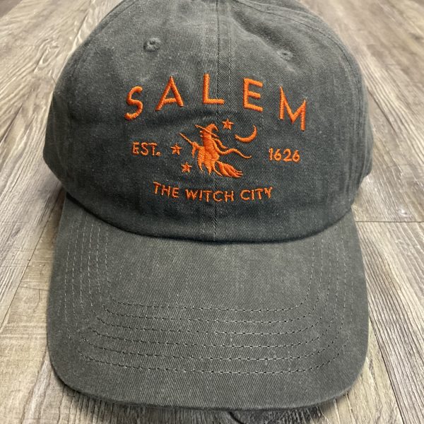 The Witch City Baseball Hat Char/Orange